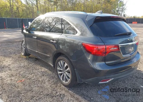 2014 Acura Mdx Technology Package from USA, damaged, VIN 5FRYD3H42EB006681